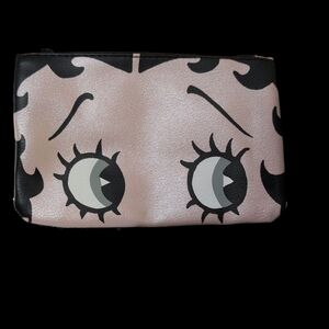 Betty Boop X IPSY Eye Brush & Makeup Sequined Glam Bag Zip Closure.